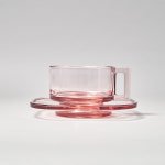 [아르노글래스] 컵앤소서 핑크 : ARNO GLASS