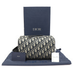 Dior(크리스챤디올) 2ADCA418YKY_27EU 블루 오블리크 자카드 링고 토일레트리 파우치 : 은평중고명품