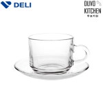 델리글라스 스택 커피잔 세트 210ml (CF001 L12) / 8개 단위로 주문해주세요 : 두보키친