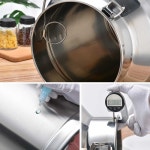 스텐레스 드럼통 우유통 밀폐저장 육수통 대용량 탱크 : 이단옆치기