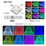 USB 모션감지 LED 스트립 조명 스마트 와이파이 알렉사 SMD 5050 RGB 테이프 220V 네온 음악 동기화 다채로운 룸 밴드 장식 : 파인룩컴퍼니