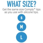 Comply 175010111 아이솔레이션 소음 제거 메모리 폼 이어폰 팁 Anker Soundbuds KZ ZST SoundPEATS Q30 Symphonized NRG 30 및... 