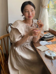 2024 여름 다 틈새 인형 탑 롱 드레스 허리 장착 스트랩 Dress 캐주얼 패션 복장 : 오페R