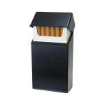 담배케이스 ZIPPO 펭귄라이터 시가렛케이스 담배 케이스 시가렛 하드 롱 블랙 : 별다쓰