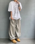 아카이브 오버핏 프린트 반팔티 2color : TODAYMOOD