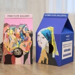 명화스크래쳐 고양이 박스 우유집 식빵 스크래쳐 : 편의박스