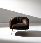 쥬디스2 쇼파 1인 패브릭 거실 병원 소파 브라운 카페 레스토랑 가게 업소용 대기실 : 오브제가구