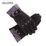 따뜻한 H9904 여성 장갑 숙녀 겨울 사랑스러운 귀여운 스웨이드 벨벳 두꺼운 열 터치 : 아브라함Abraham