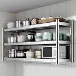 스텐벽선반 주방 벽 선반 업소용 진열 다용도 선반장 벽부착 진열대 랙 그릇 냄비 상부 : 구대사무소