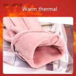 따뜻한 H9904 여성 장갑 숙녀 겨울 사랑스러운 귀여운 스웨이드 벨벳 두꺼운 열 터치 : 아브라함Abraham