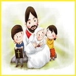 예수 부활 기도 어린이 교회 성경 학교 십자가 파르텔 성화 벽지 시트지 롤스크린 : 으뜸데코