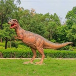 공룡장식 야외 전시 조형물  벨로시랩터 정원장식 벨로시랩터 205cm : 후르츠가게