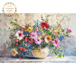 구슬보석십자수 꽃바구니 한아름 정물 유화 공예 큐빅 대형 DIY 명화 패브릭 연꽃 도안 금전수 사과 : 잼보석십자수 2