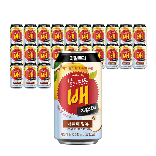 [롯데ON] 갈아만든 배 저칼로리 340ml 24캔 (10,240원/ 무료배송) | 롯데ON