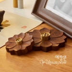 [다도 인센스 홀더] 예향원 흑호두나무 원목 연화 향꽂이 스틱 향로 E-10122 : 예향원