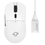 지클릭커 슈퍼히어로 르캄프 2 초경량 듀얼 8K 무선 게이밍 마우스 OP100 화이트 : KXG