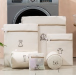 무형광 세탁망 보풀이나 변형없는 안전빨래도우미 원통형 이중 매쉬 빨래망 : 비엘이 솔루션