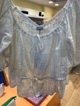 [50%세일] 가니 Broderie Anglaise 크롭 탑 블라우스 F8077 : 런던뉴럽걸