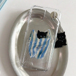 검은 고양이 케이스 선글라스 키링 케이스 아이폰17 카드하드 케이스 : 목스녹스 스튜디오