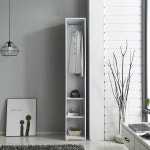 300 오픈형 틈새 좁은공간수납 세로수납장 행거옷장 : 리빙하우징