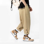 오버핏 빅사이즈 카고팬츠 남성용 오버 바지 조거 힙합 루즈핏 스트리트 : 토토네 잡화상점