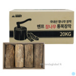 밴프 통목 장작 참나무 20kg 캠핑 바베큐 불멍 땔감 : 하이하이글로벌