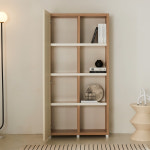 하치 전신거울 수납책장 4단 800 : 데코라인