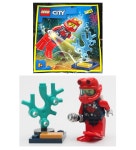 레고 952012 시티 심해 다이버 미니피규어 호일백 : 아라캠프몰