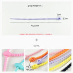 [C0005] 실리콘 케이블 타이 가방 연결 장식 열쇠 고리 키링 동대문 악세사리 부자재 : 루아앤로니