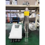 HZUSUN 태양광 나사 잠수정 보어웰 제트 펌프 가격 0.75 KW BLDC 오프 그리드 태양광 전지, 깊은 우물 물 전송 펌프 키트, 1 HP : 세천마켓