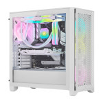 커세어 CORSAIR iCUE 4000D RGB AIRFLOW QL Edition (트루 화이트) 강화유리 미들타워 PC케이스 : 더상상플랫폼