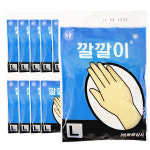 동광상사 깔깔이 미니 미용 고무장갑 L 10개입 : 에스디라이프