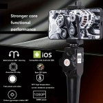내시경카메라 5.5mm 양방향 180° 조향 산업내시경 자동차 검사 카메라(6개의 LED 포함) iOS/안드로이드용 : 직구천사1