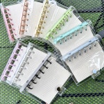 유자랜드 A7 투명 6공 미니 다꾸 다이어리 원버튼 : 유자랜드 YUJALAND