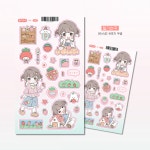 [포랑] 딸기천국 스티커 : with 플레이