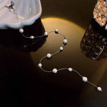 진주머리띠 웨딩 헤어장식 태슬 진주 나비 머리핀 여자 헤어 체인 페어리 브레이드 액세서리 포니테일 클립 패션 묶은 머리 장식 여름 : 꿍지락마켓