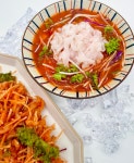 국내산 조업 물가자미 세꼬시 500g+야채+회육수+모듬양념장,풀세트 물회 미주구리회 가자미회 : 메이크필