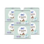 3+3 쏘피 유기농 100 순면커버 생리대 소피 중형 대형 슈퍼롱 : 코코장수몰