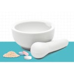 병의원 약국 실험실 연구실 약사발 유발세트 중 12cm 2개세트 약제조 가루약제조 알약빻기 : 풀문152