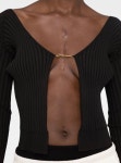 JACQUEMUS 자크뮈스 라 마이유 프랄루 롱 참 로고 가디건 : 리팍 시스터즈