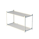 스틸 메쉬 선반 랙 1000x600 2단 진열대 철망 화이트 블랙 높이조절 창고 다용도실 : 공간의감각