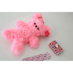 럭키비키 베어 키링 Lucky vicky bear keyring_pink : 재즈스티치