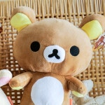 귀여운 인형 Rilakkuma  테디 베어  귀여운 곰 사랑스러운 동물 장난감 취미  방 장식 크리스마스 선물 28cm : 메이슨트렌드
