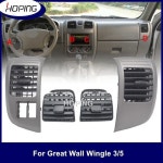 자동차 에어컨 송풍구 Hopeing Car 에어벤트 아웃렛 대시보드 만리 장성 Wingle 3/5 플레이트 프레임 패널 벤트 에어 노즐 4PCS(1 SET)... 