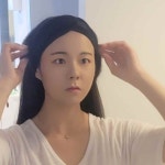 세안 밴드 헤어 벨크로 세안용 찍찍이 세수 머리띠 남자 블랙 : 파파콩