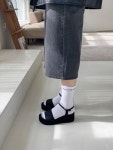 [세일]24SS 러블리 스무드 스웨이드 플랫폼 샌들힐 : 르메인 lemain