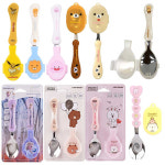 돌아기숟가락 아이주도스푼 자기주도스푼 유아포카락 리락쿠마 : 꼬마리본