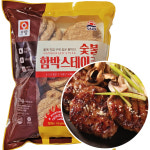 사조오양 숯불 함박 스테이크 2kg 냉동 떡갈비 고기산적 불고기패티 도시락반찬 : 먹는데 진심