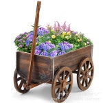 정원 꽃 화분 수레 바퀴 조형물 장식품 유치원 마당 펜션 : 라스트비긴