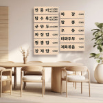 다원/티바포차 | 벽걸이 메뉴판 포맥스 식당 카페 가게 포차 가격표 : 다원아트